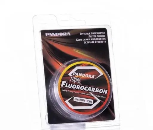 Pandora %100 Fluorocarbon Şok Lider Hayalet Misina 50 m BEDEN: 0.35MM