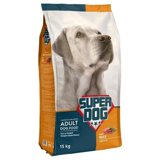 Super Dog Biftekli 15 kg Yetişkin Köpek Maması