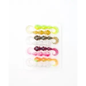 Fubelo Fubelorm Kokulu Orak Kuyruk LRF Silikon Yemi - Colormix 60mm (BM-600 MIX)