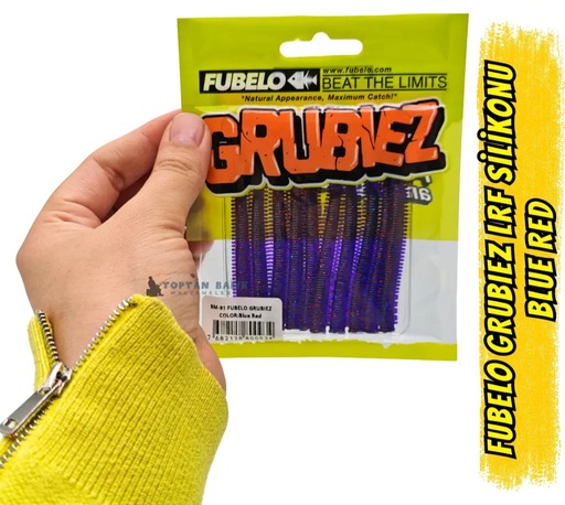 Fubelo Grubiez LRF ve Spin Silikon Yemi - Blue Red 7cm (BM-91 BR)