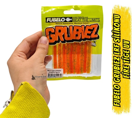 Fubelo Grubiez LRF ve Spin Silikon Yemi - Fire Tiger UV 7cm (BM-91 FT)