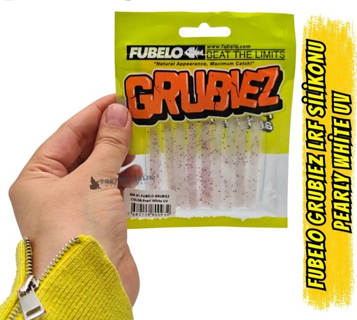 Fubelo Grubiez LRF ve Spin Silikon Yemi - Pearly White UV 7cm (BM-91 PWU)