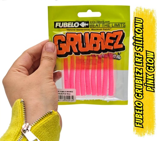 Fubelo Grubiez LRF ve Spin Silikon Yemi - Pink Glow 7cm (BM-91 PG)