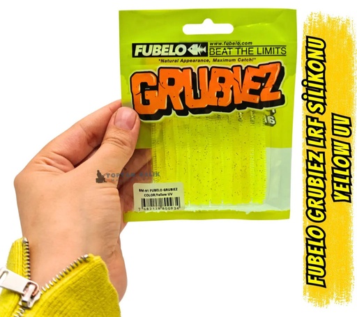 Fubelo Grubiez LRF ve Spin Silikon Yemi - Yellow 7cm (BM-91 YE)