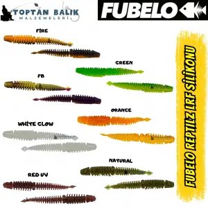 Fubelo Reptilz LRF ve Spin Silikon Yemi - Orange 7.5 cm (BM-92 O)