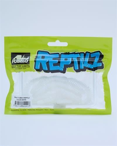Fubelo Reptilz LRF ve Spin Silikon Yemi - White 7.5 cm (BM-92 W)
